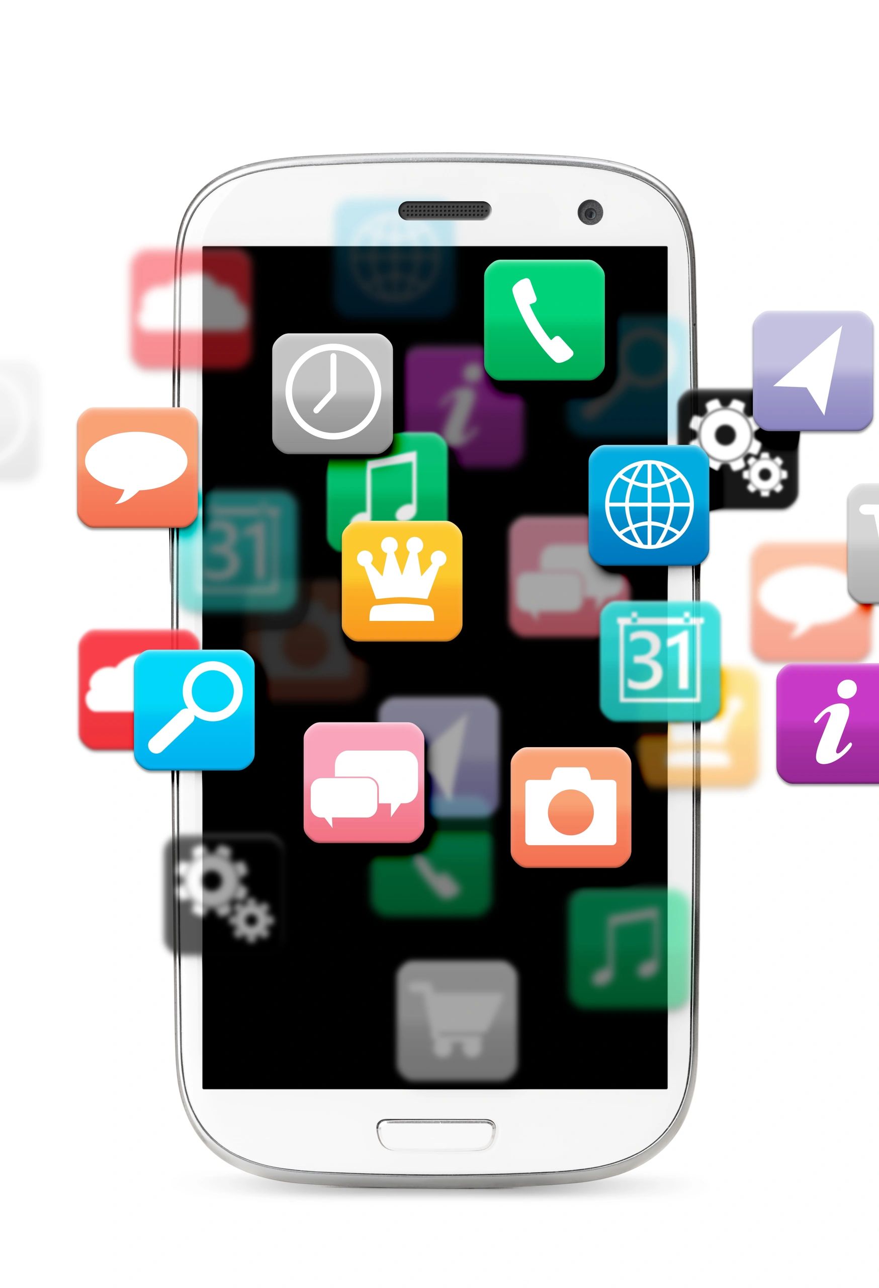 Smartphone cloud applications concept
